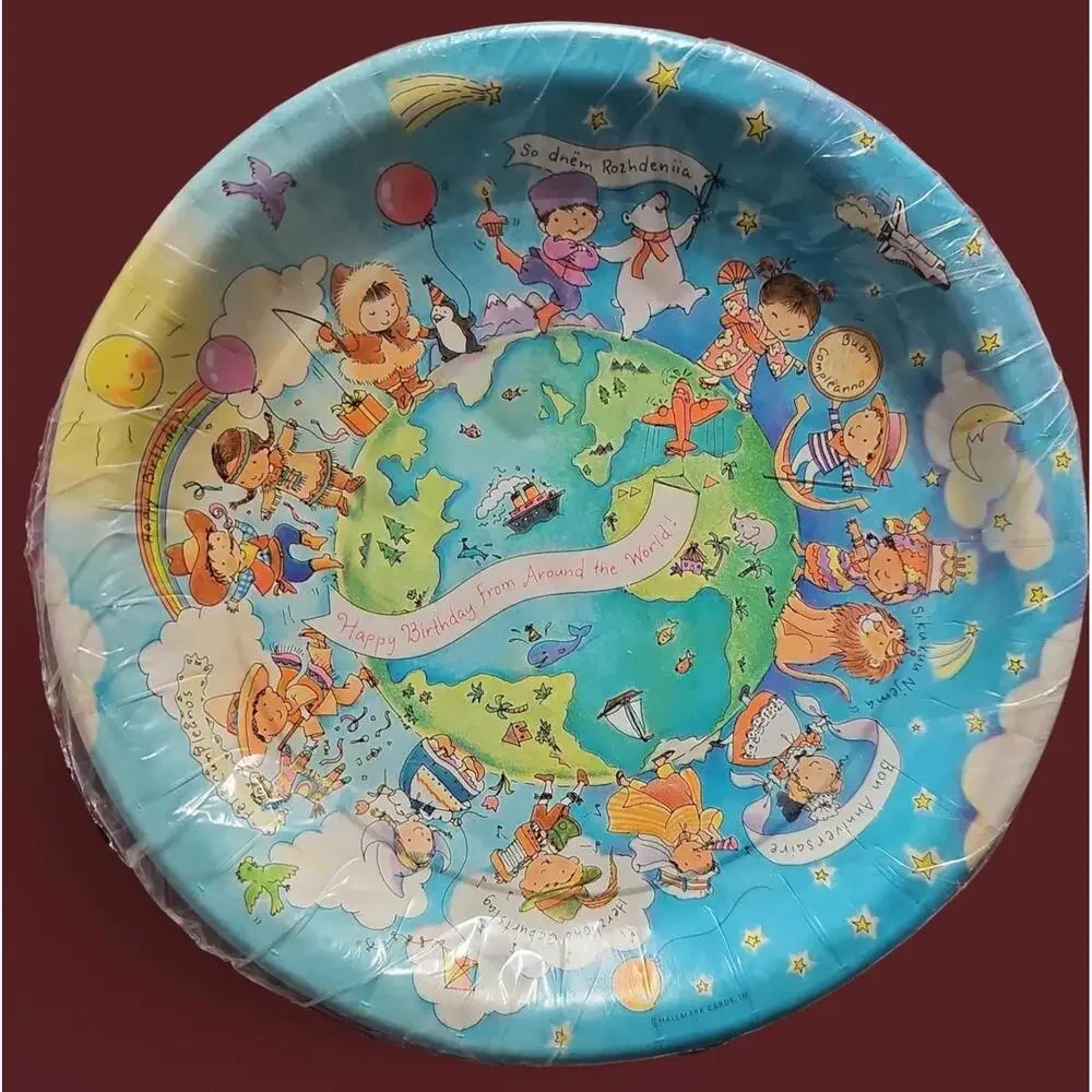 USA Hallmark Ambassador Paper Plates 2‑Pk, 8.75